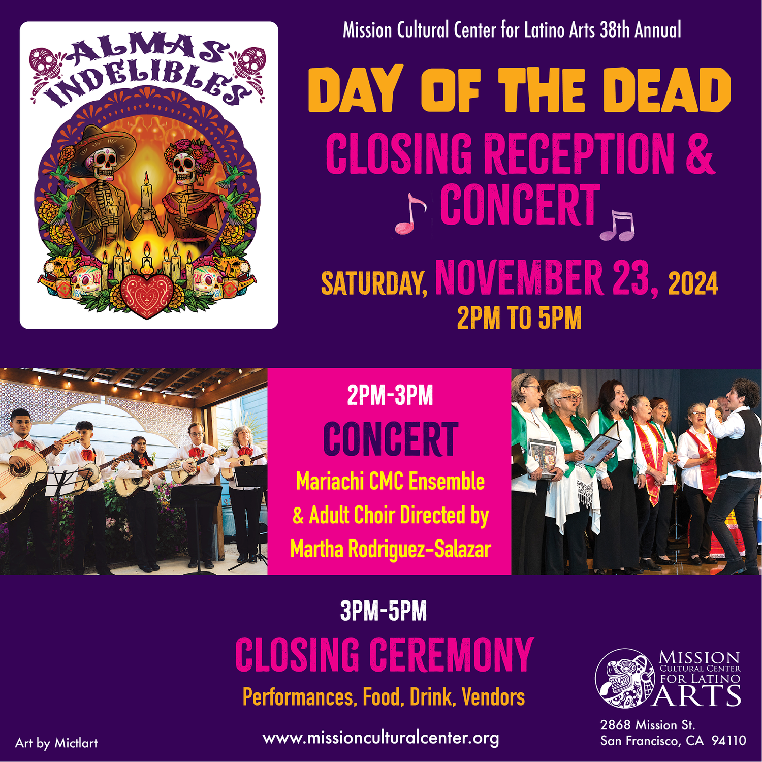 Coros & Mariachi CMC Perform at Día de los Muertos Closing Ceremony ...