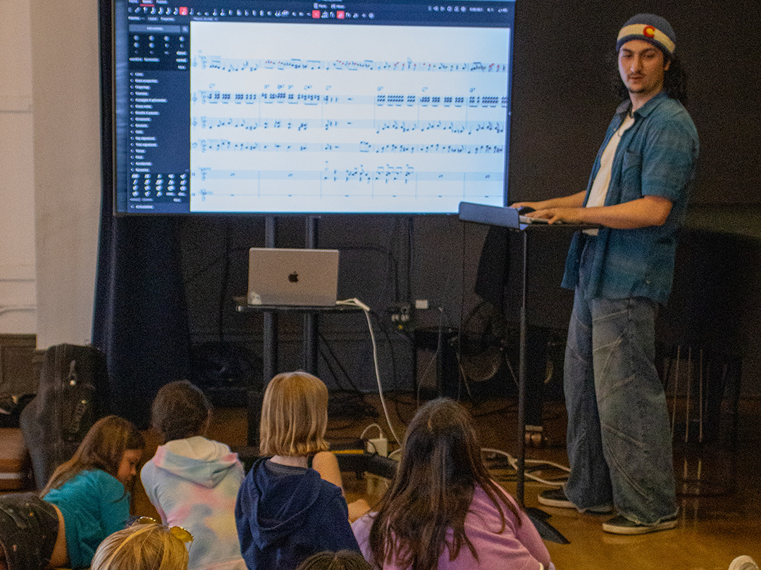 Sebastian Lopez: From Camp CMC Student to Summer Camp Intern 1 Sebastian Lopez Bossi Camp CMC composition 4 5 edited